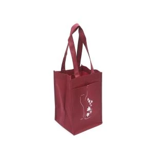 Sacos não tecidos feitos sob encomenda do vinho